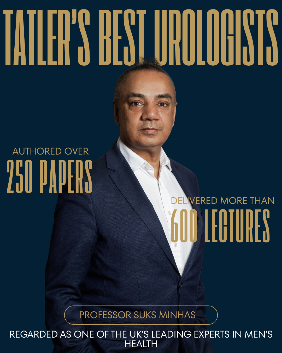 Tatler’s best urologist - Professor Suks Minhas - London Andrology