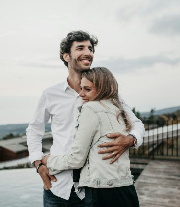 Photo by Candice Picard man and woman hugging each other
